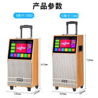 先科(SAST)ST-1303广场舞音响带显示屏 拉杆音响户外K歌视频机移动家庭KTV网络触屏大功率点歌智能直播音箱