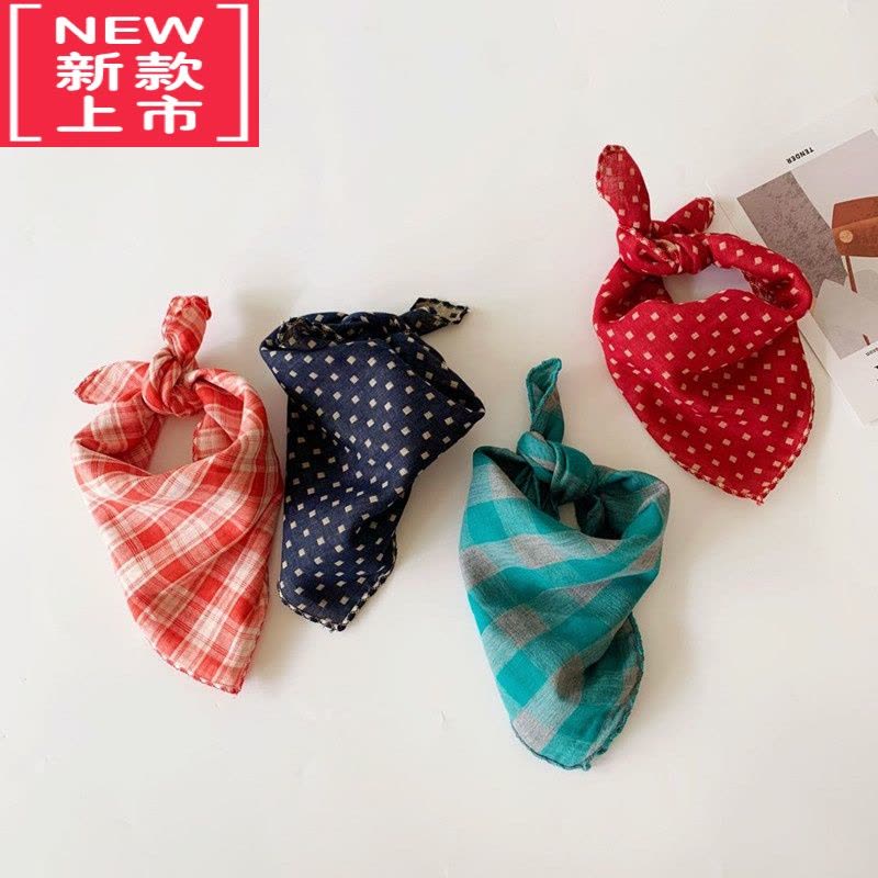 可莉允儿童小领巾春夏季婴儿宝宝男女童韩版方巾薄款围脖防风小围巾毛巾图片
