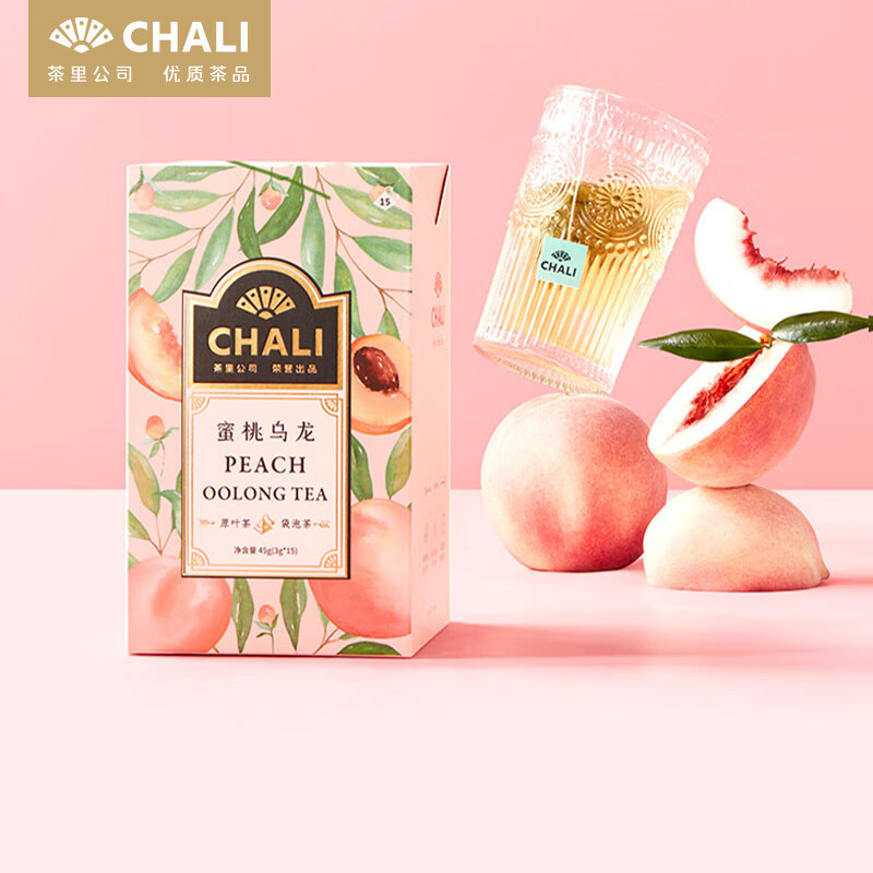 茶里ChaLi蜜桃乌龙 盒装 45g高清大图