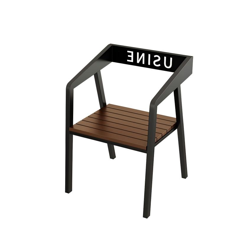 苏宁 金菲罗格 办公家具 户外休闲防腐木单椅 A款单椅高清大图