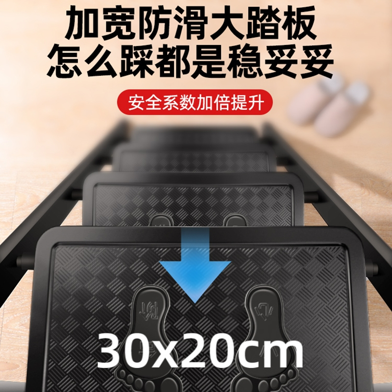 阿斯卡利梯子家用折叠多功能加厚室内升降人字梯伸缩梯扶梯踏板四五步爬梯