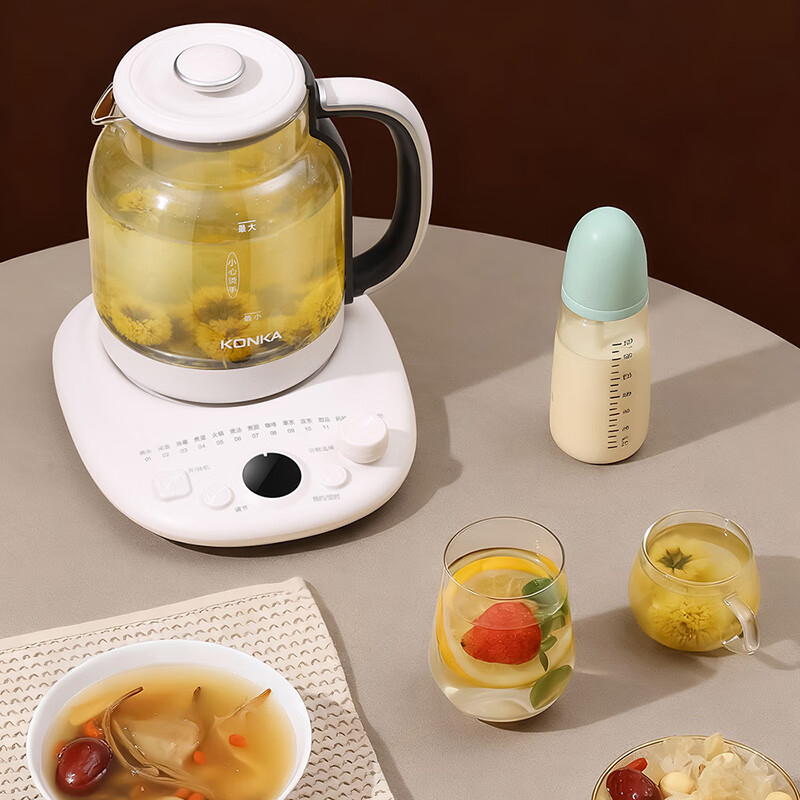 康佳养生壶1.5L烧水快速耐高温通透KYSH-1268E-M高清大图