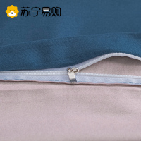 奂米日系ins水洗棉床上四件套简约撞色少女心被套床单宿舍三件套814-3