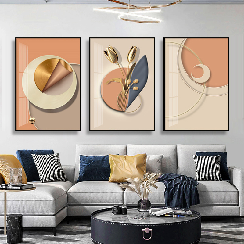 金佑莱卧室家具床品组合客厅现代简约装饰画挂画600*800mm 个高清大图