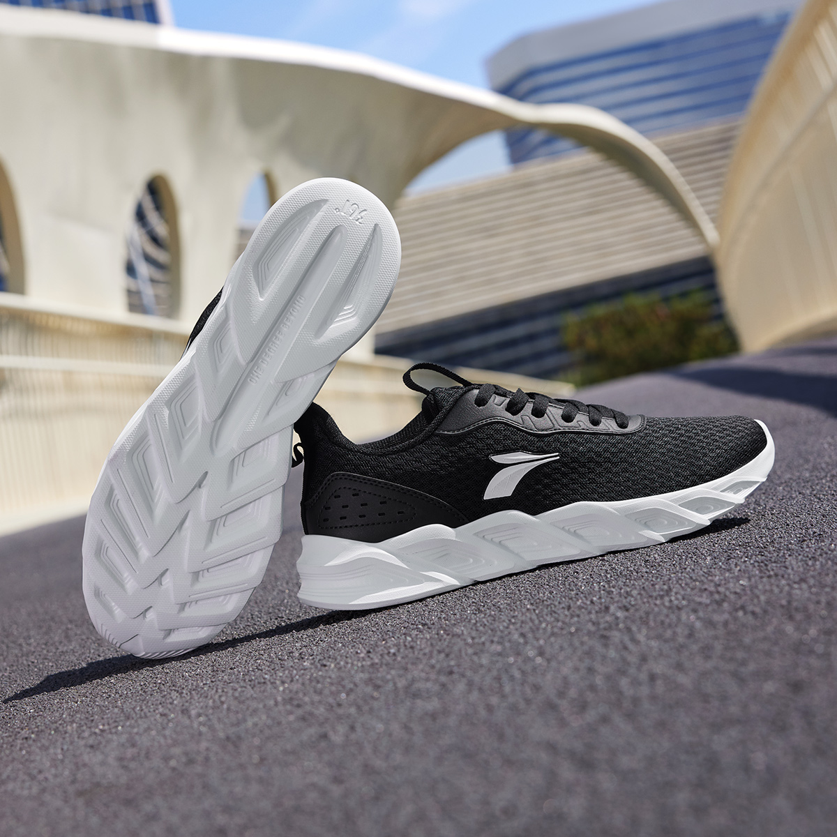 361°跑步鞋男新款网布透气运动跑鞋672522207F高清大图