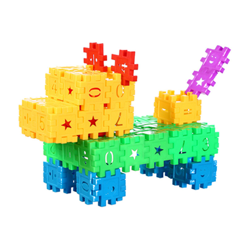 大耳狗积木方块数字积木 方块积木玩具拼插玩具百变拼装男孩女孩幼儿