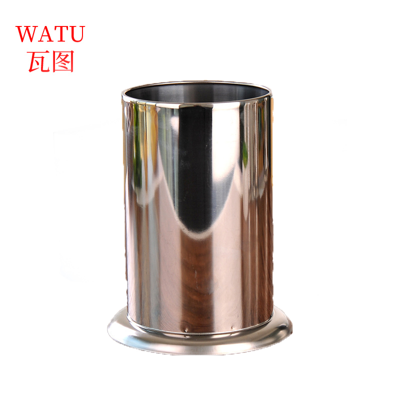 瓦图 直型无孔筷子筒 12*14*17cm 2个装/套高清大图