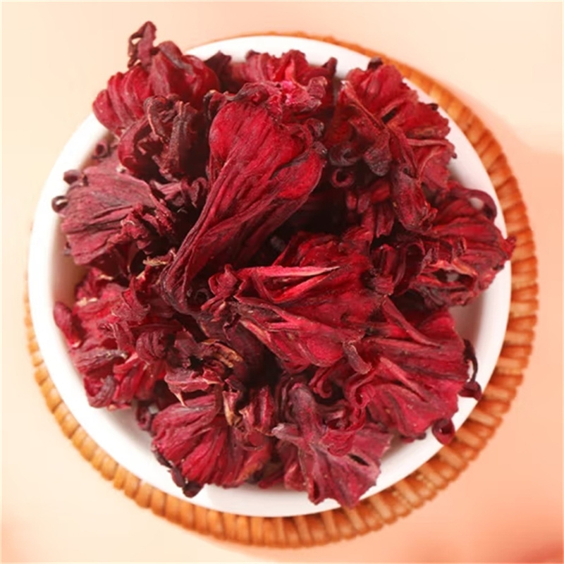 玫瑰茄洛神花草茶叶冲泡水陈皮果脯正品非特级酸梅汤高清大图