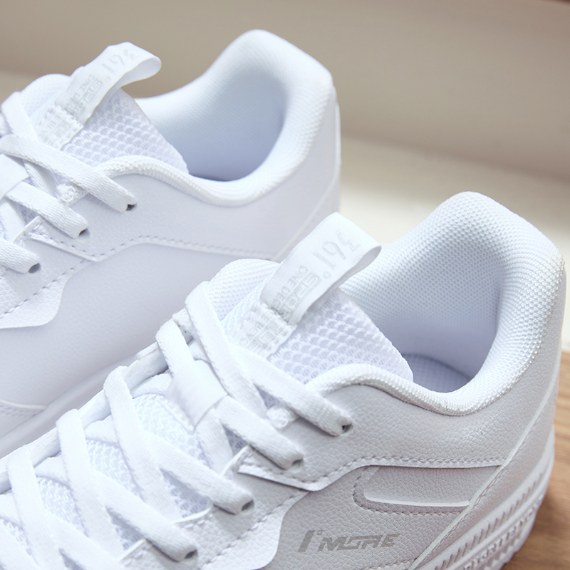 徐艺洋同款丨361°新月小白鞋女鞋空军一号休闲鞋运动鞋透气板鞋高清大图