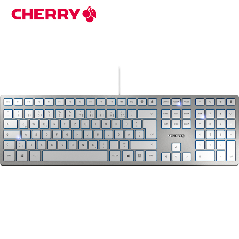 樱桃(Cherry)KC 6000 SLIM键盘 USB接口有线键盘 办公键盘 超薄键盘