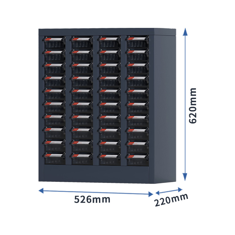 臻远 ZYLJG-W61 零件柜 40抽透明无门小号 526*220*620高清大图