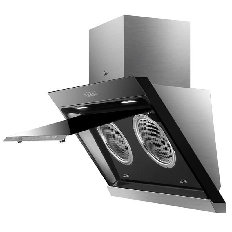 美的(Midea)大吸力双核电机大尺寸 侧吸式抽油烟机 CXW-200-DJ316 17立方 触控式