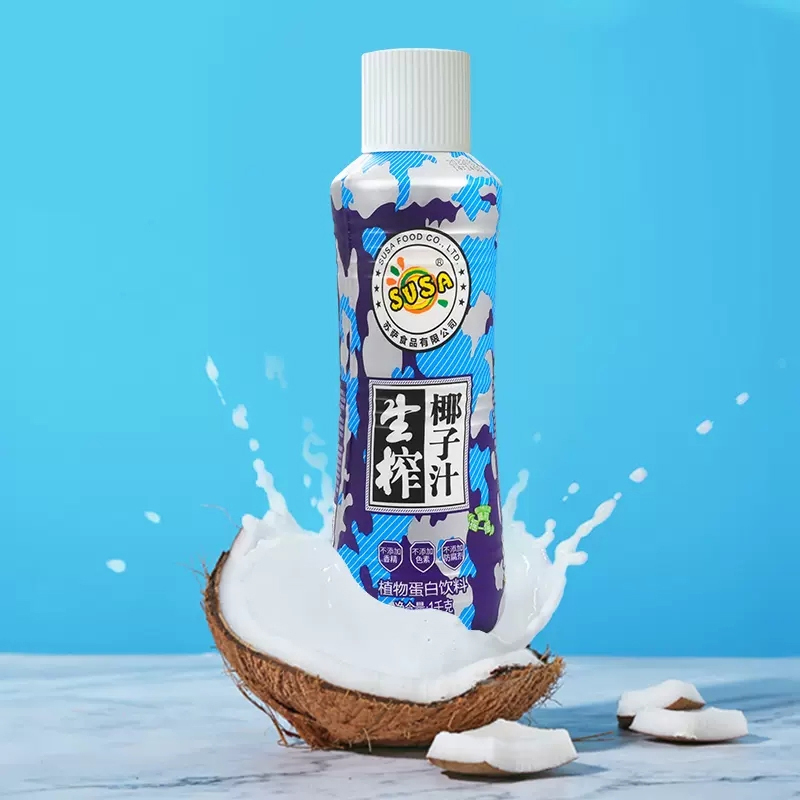 效期至2023年8月5日 苏萨susa 生榨椰子汁1kg *2 瓶特价装 生榨果肉