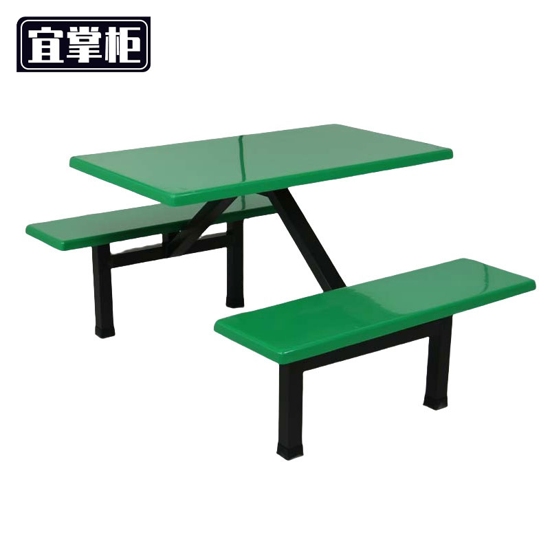 宜掌柜连体餐桌1.2米四人位套高清大图