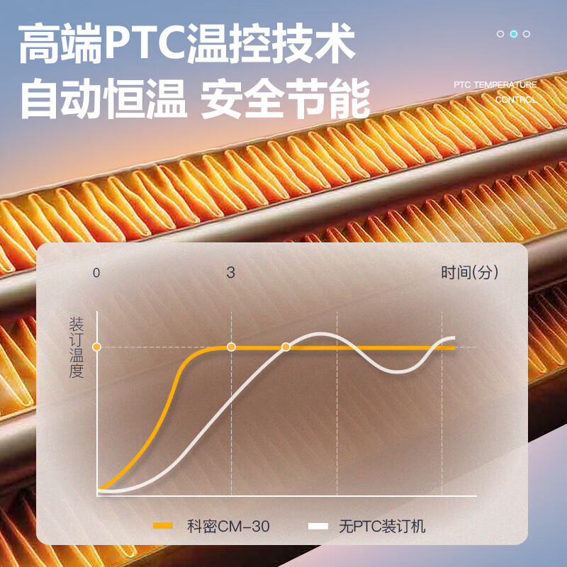科密(comet) CM-30N财务凭证装订机 文件档案打孔机 热熔铆管装订机高清大图