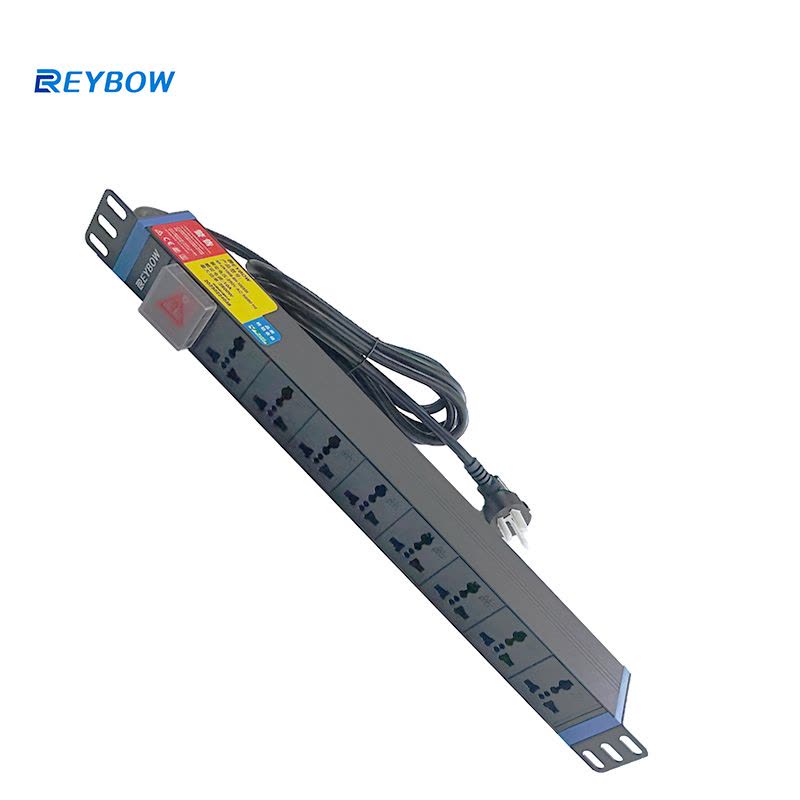 REYBOW 8位PDU机柜排插 SP-UN1008-SH-100320图片