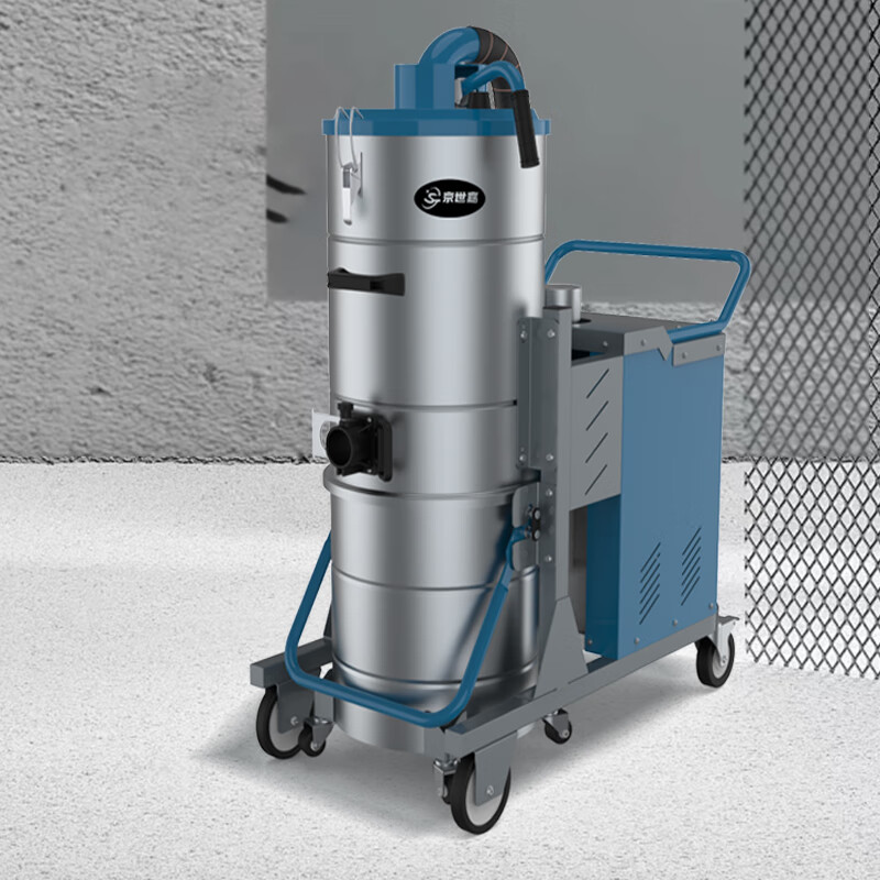 京世嘉 工业吸尘器工厂商用吸尘吸水机厂房除尘酒店吸尘器 70L 380V 3000W JS70/30G 蓝色高清大图