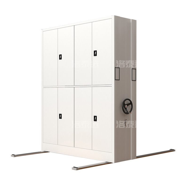 洛泰远 LTY3110804手摇密集架移动档案柜钢制轨道密集柜 一列2组1900*560*2360