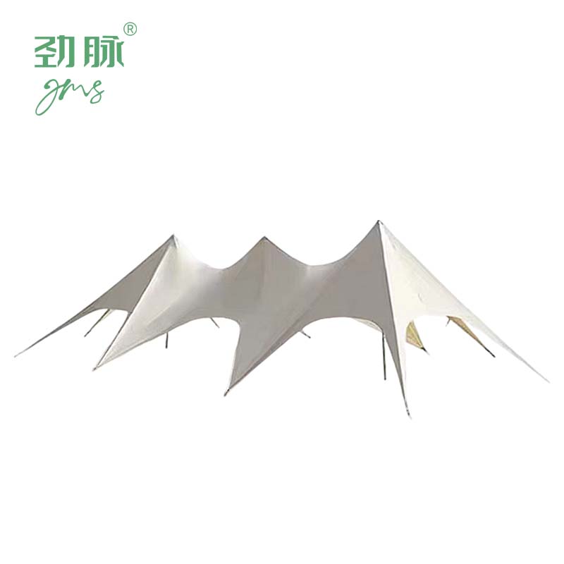 劲脉 三峰天幕 米白色-20*8.6*4.5M 顶高清大图