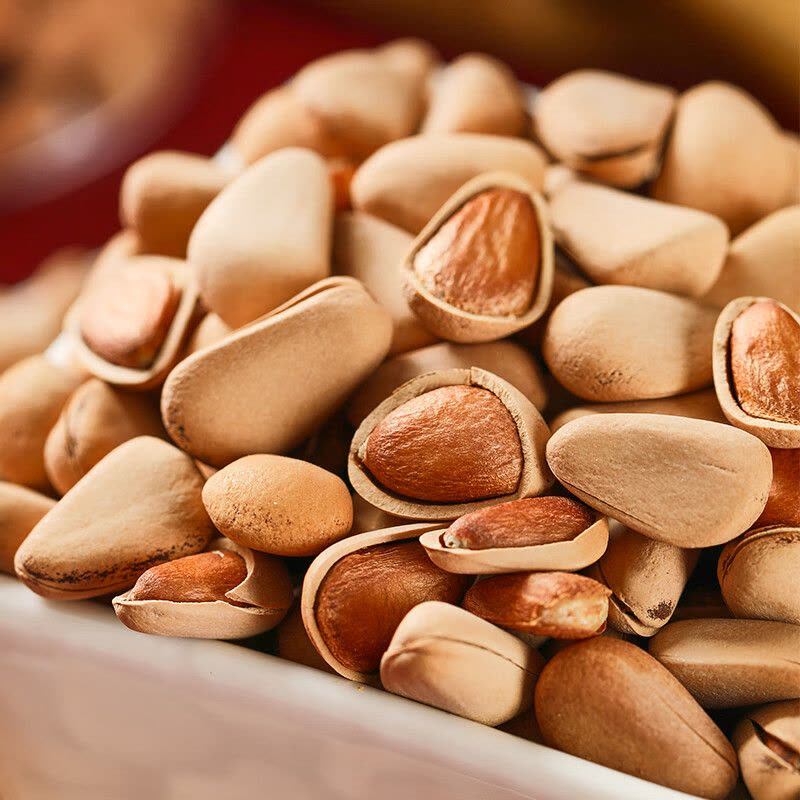 如水 开口松籽600g/桶 可手剥东北松子 特色干果坚果休闲零食图片