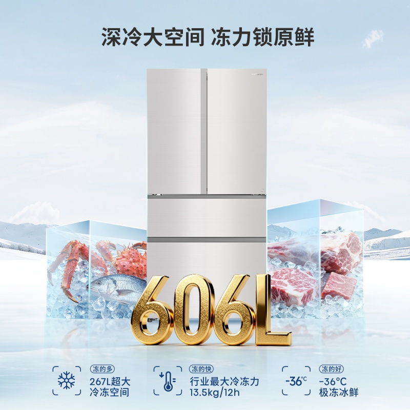 海信璀璨冰箱TR-606U6SFZIA星耀高清大图