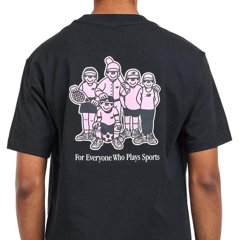 新百伦(New Balance)NewBalance联名款休闲潮牌纯棉圆领彩印男士高清大图