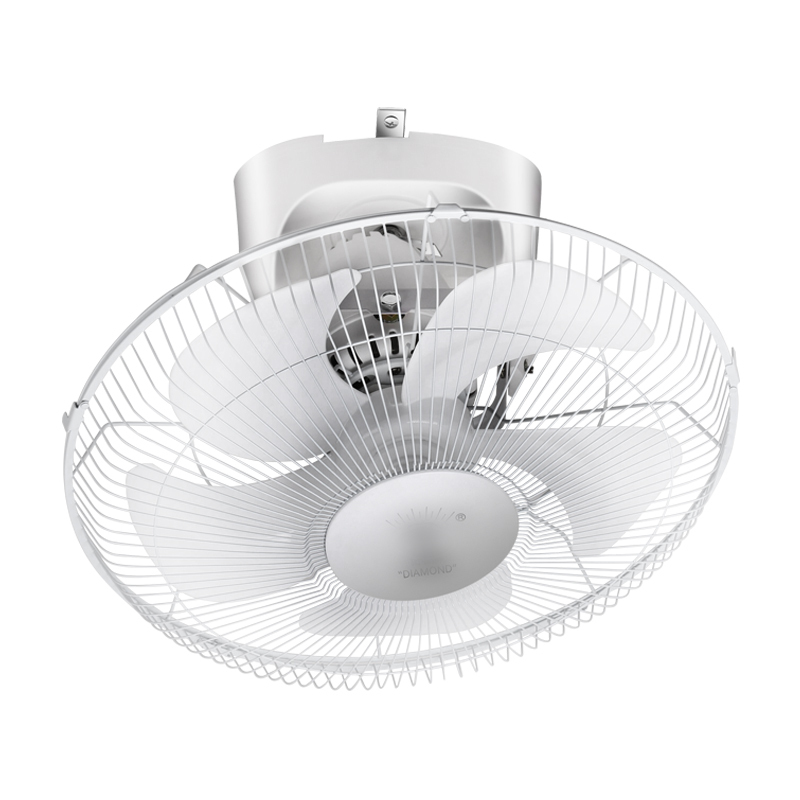 钻石牌吸顶扇楼顶扇16寸客厅家用吊顶工业学校工程摇头电风扇塑料五叶
