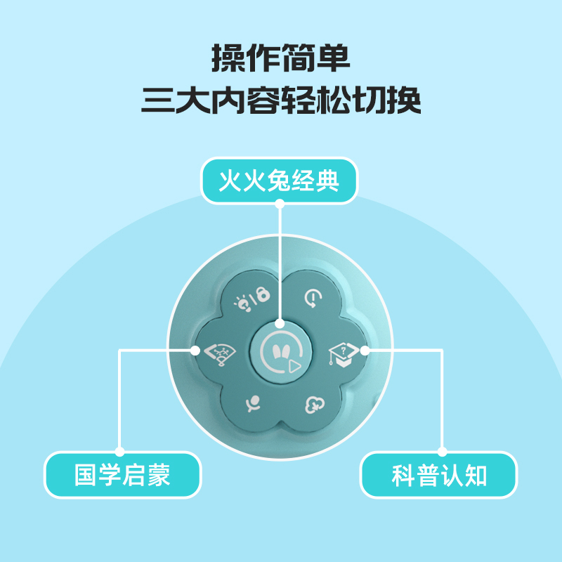火火兔早教故事机G3 Box 粉色 胎教到小学 支持蓝牙,WIFI链接