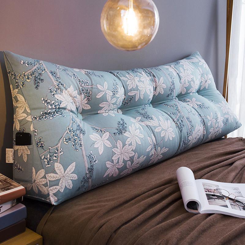 美帮汇床头靠垫大靠背双人床上榻榻米床头板软包靠背垫三角护腰靠枕