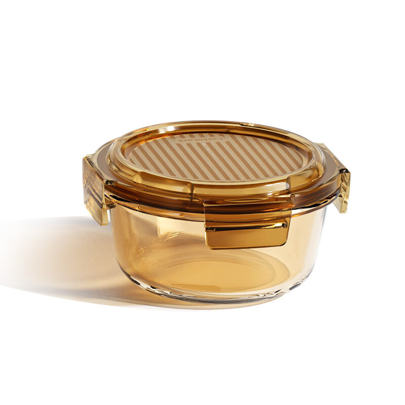 乐扣乐扣(LOCK&LOCK) LCB215FU 家用品耐热玻璃保鲜盒琥珀色400mL+650mL高清大图