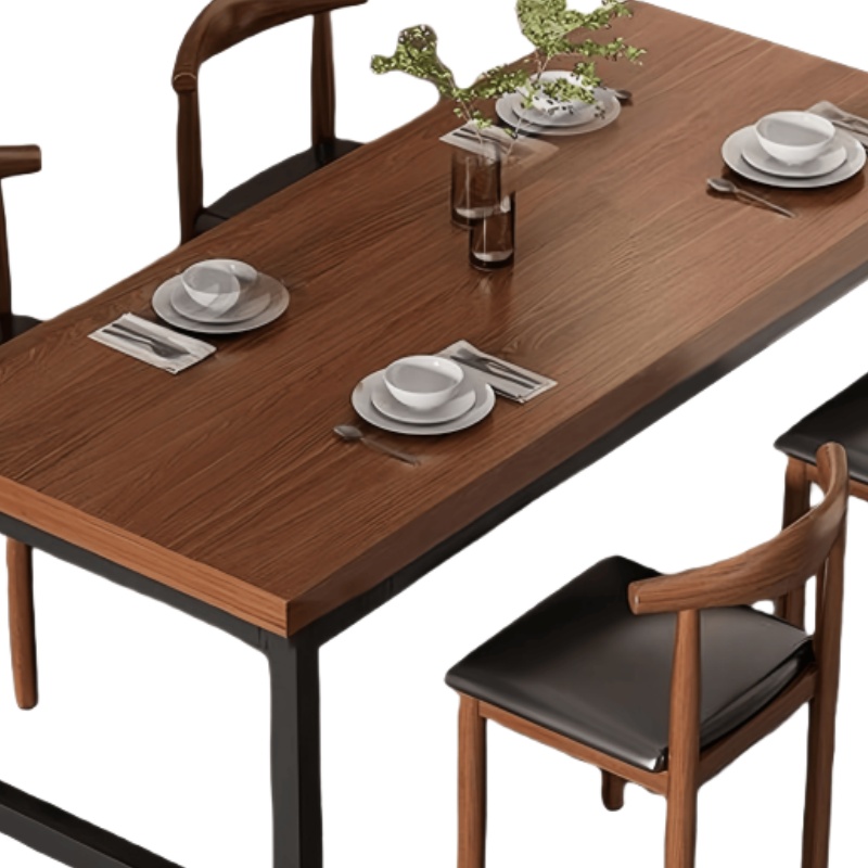 豫龙都餐桌椅 一桌六椅套高清大图