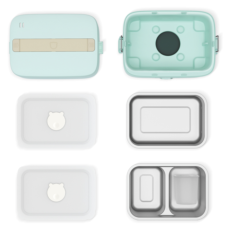 Bear\小熊 DFH-B12E1电热饭盒 1.2L容量可分隔内胆防干烧跳断保护高清大图