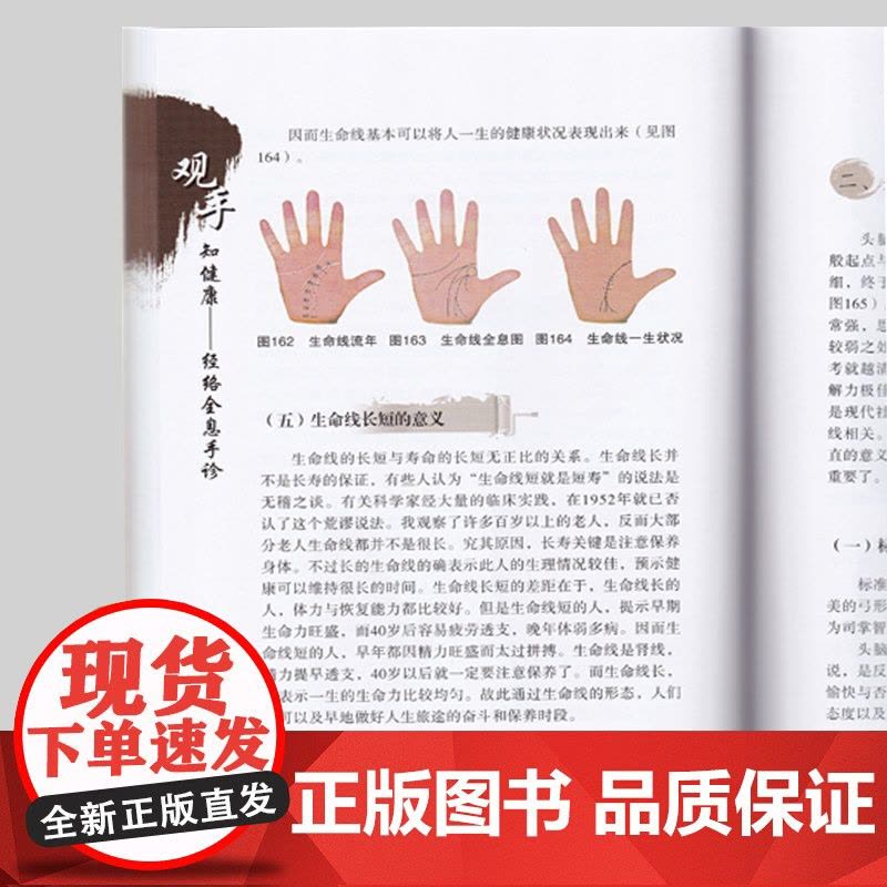 观手知健康 经络全息手诊 第二版 蔡洪光 中医面诊养生保健 中医按摩经络穴位 人体经络穴位书籍手部穴位按压图片