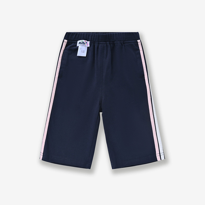 铅笔俱乐部童装小女孩休闲裤子2022夏装新款儿童七分裤女童中裤