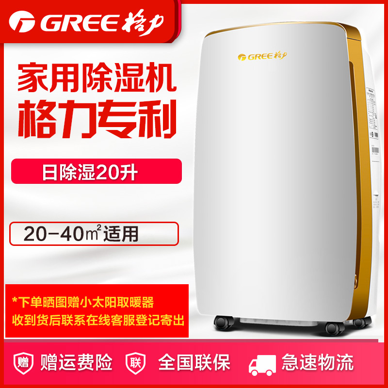 格力（GREE)除湿机 DH20EH 家用除湿机 除湿器抽湿器干衣机静音除湿量大稳定
