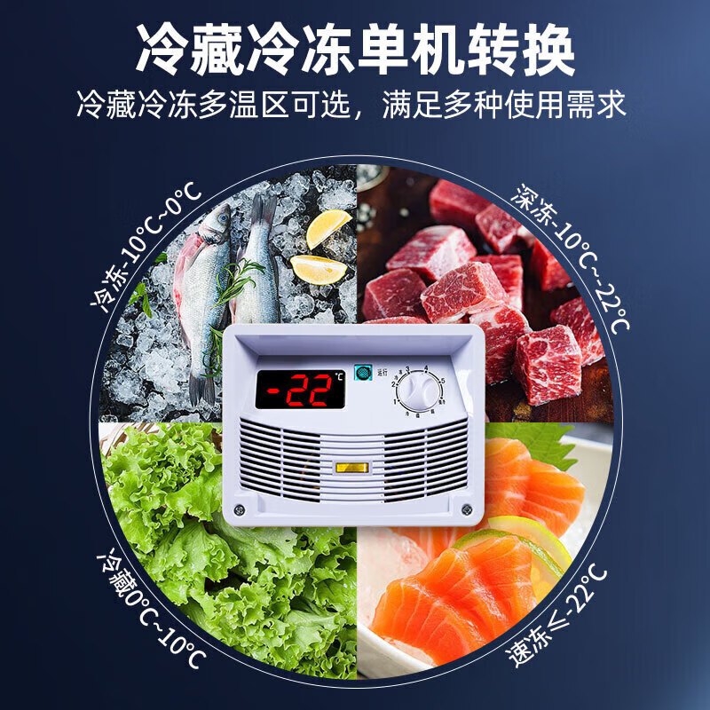 星星(XINGX) 600升 雪糕饮料柜 冰柜商用展示柜 冷藏冷冻转换 卧式展示柜 雪糕柜大容量 SD/SC-609BY