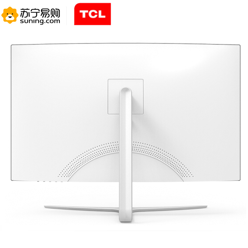TCL T27M6C 27英寸1800R曲面抗蓝光不闪高清显示器(白色+银色) 混色