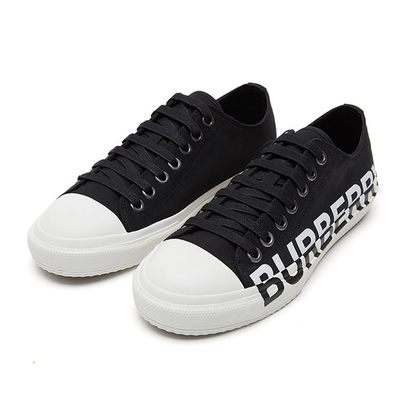 BURBERRY 博柏利/巴宝莉 男鞋情侣鞋男款Logo徽标印花低帮休闲鞋运动鞋8018270黑色