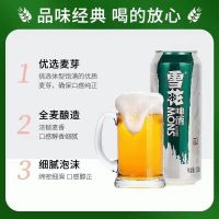 雪花啤酒生啤原生态8度500ml*9听易拉罐装黄啤清爽冰爽