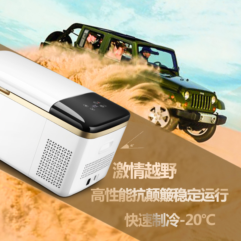 夏新 小冰箱 宿舍租房家用迷小12V-24V药品面膜车载货车冰箱压缩机