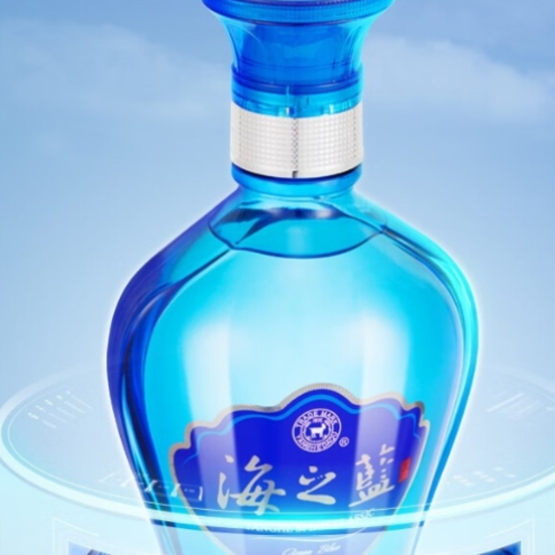 洋河海之蓝46度浓香型白酒500ml*6瓶