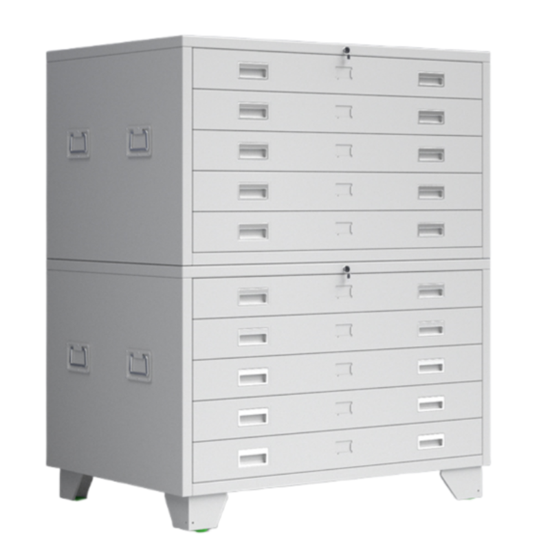 智叶舟文件资料柜10抽100*70*120cm台高清大图