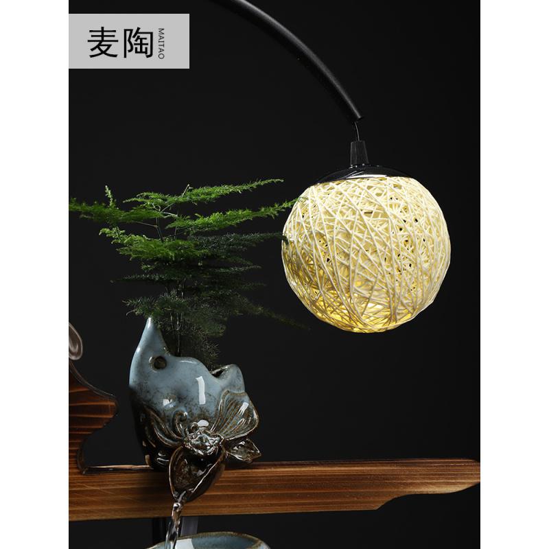 美帮汇中式玄关流水器轮加湿器家居客厅办公室摆件开业乔迁礼品高清大图
