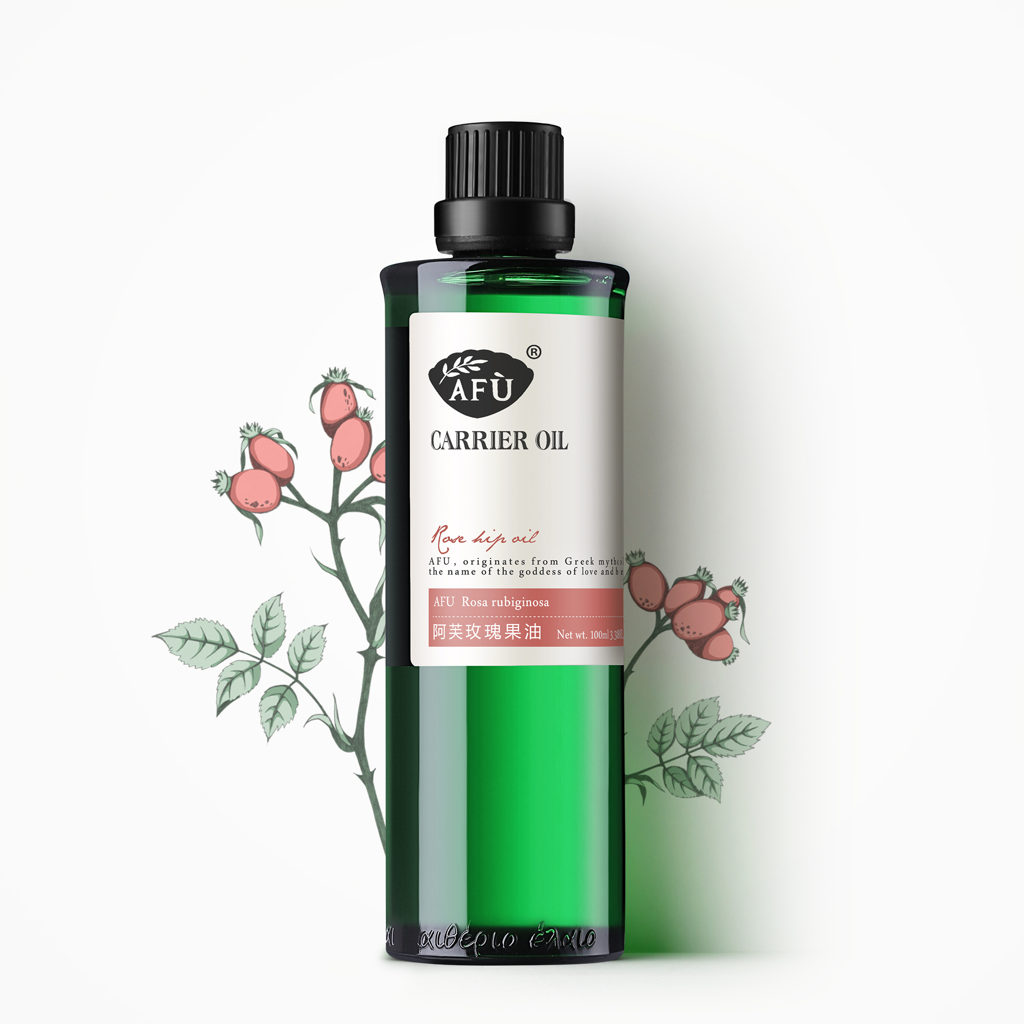 AFU阿芙 玫瑰果油 100ml 补水保湿 提拉紧致 玫瑰香调高清大图