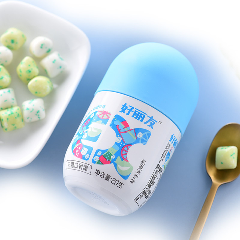 好丽友(Orion) 口香糖 无糖口香糖(畅爽冰饮味)80g/瓶