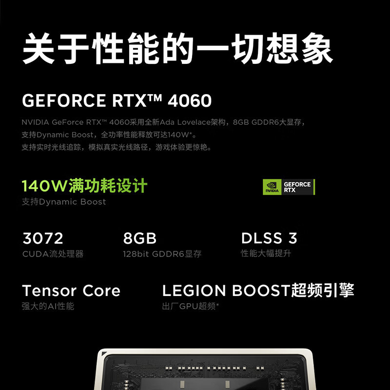 联想(Lenovo)拯救者R9000P 2023游戏笔记本电脑 16英寸专业电竞本(新R9-7945HX 16G 1T RTX4060显卡 2.5k 240Hz高色域)灰