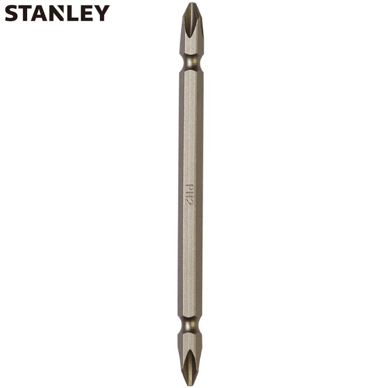 史丹利(Stanley)6.3MM系列110mm双头旋具头PH2-PH2x110mm x5 63-112F-23