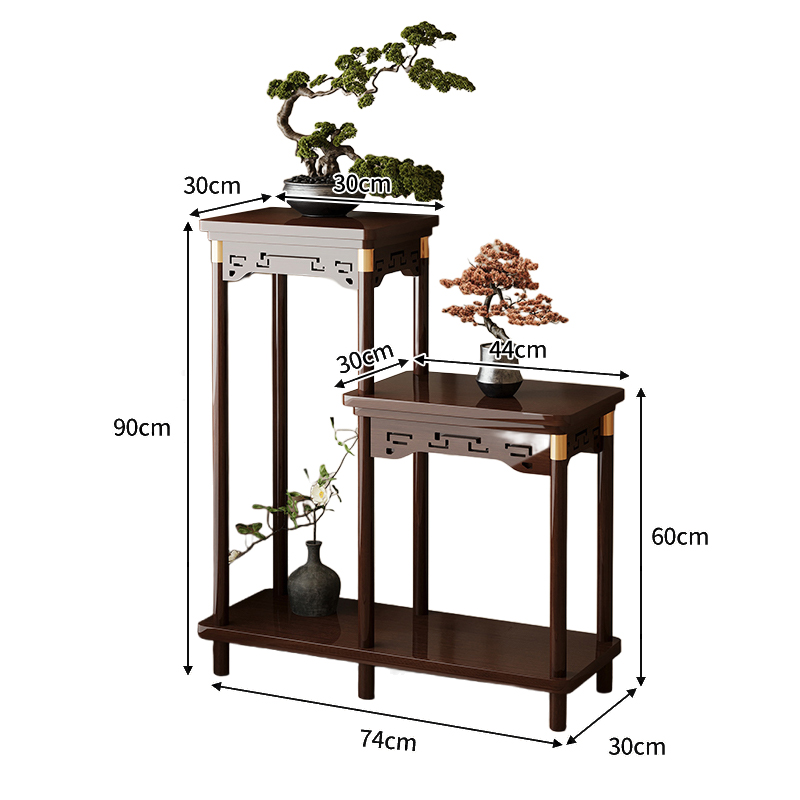 豫龙都花架实木个高清大图