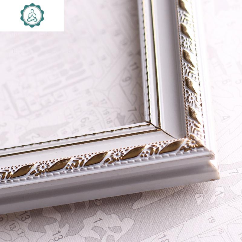 diy数字油画挂墙装饰画相框画框欧式简约封后白色条形5065参数