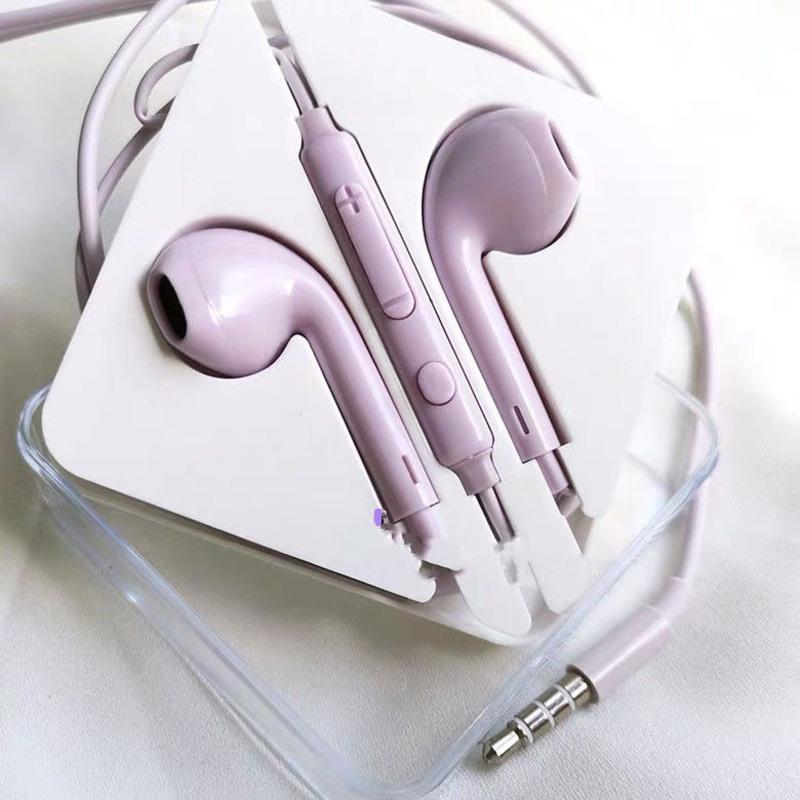 新款有线耳机通适用于oppo华为vivo苹果小米入耳式女学生可爱耳塞白色